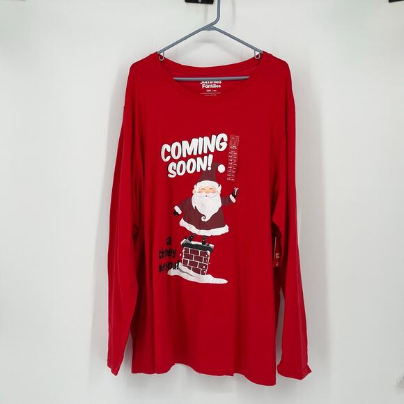 Jammies for your Families Men's Christmas Pajama's in Red Size 3XB - Picture 2 of 8